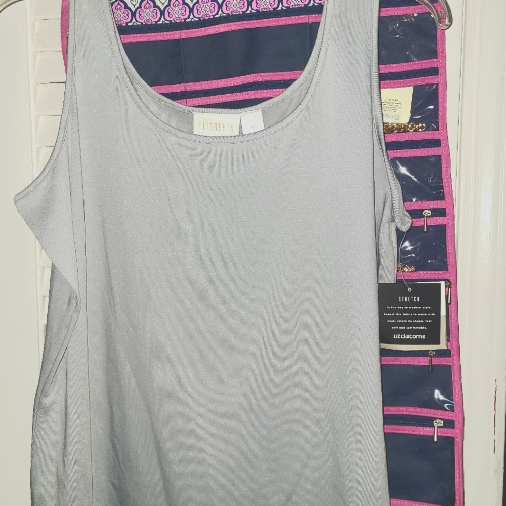 Gray shell top